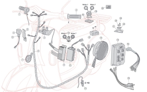 Nr. 16 - Anschlusskabel Batterie/Motor für Controller 1.0 - Emco Nova - Elektroroller